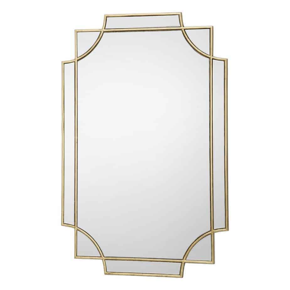 Guapo Rectangle Gold Detail Mirror 90 X 60cm